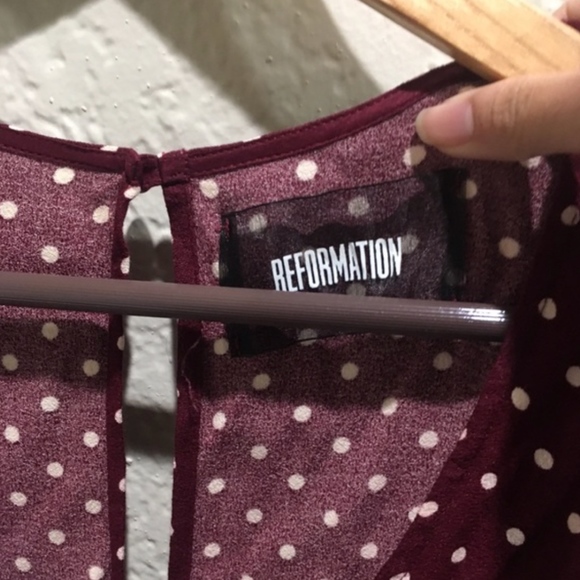 Exquisite Reformation Irene Dress Dots 0 XS - Picture 2 of 5